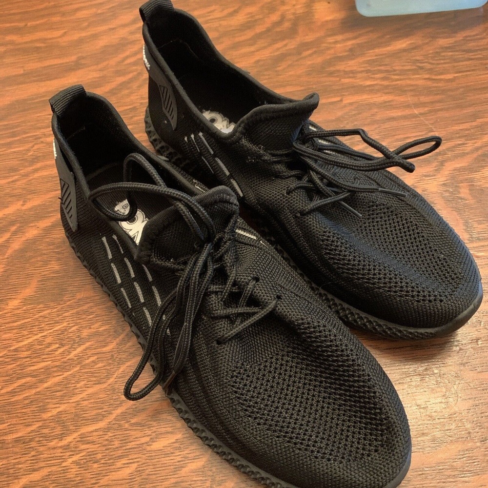 Pony Slip On Knitted Black Shoes Sneakers Base PP1 Women Sz 9 Athletic